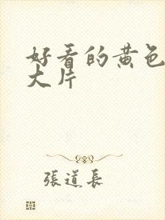 好看的黄色一级大片