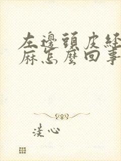 左边头皮经常发麻怎么回事