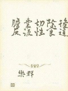 胆囊切除后都有反流性食道炎