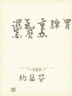 湿气重脾胃不和怎么办