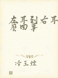 左耳到右耳鸣怎么回事