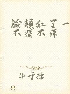 脸颊红了一块 不痛不痒