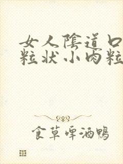 女人阴道口有米粒状小肉粒封面