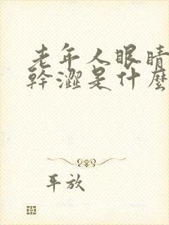 老年人眼睛模糊干涩是什么原因引起的封面