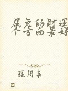 属兔的财运在哪个方向最好?