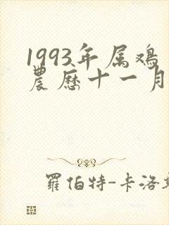 1993年属鸡农历十一月的一生命运