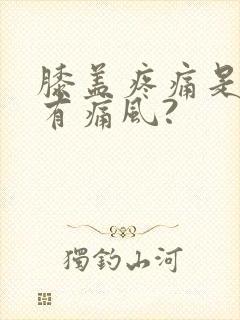 膝盖疼痛是不是有痛风?