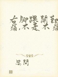 右脚踝关节走路痛,不走不痛