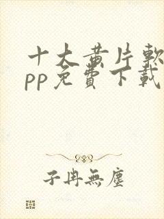 十大黄片软件app免费下载