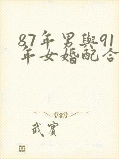 87年男与91年女婚配合适吗封面