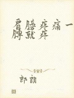 肩膀疼痛一抬胳膊就疼