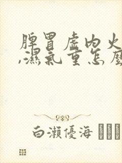 脾胃虚内火虚旺,湿气重怎么办封面