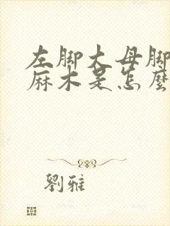 左脚大母脚趾头麻木是怎么回事木