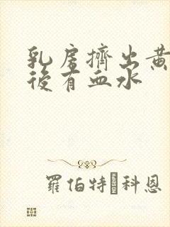 乳房挤出黄水脓后有血水封面