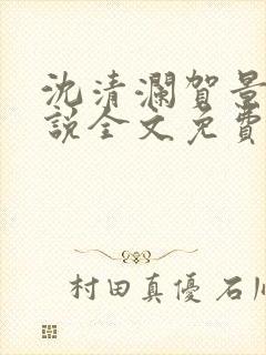 沈清澜贺景承小说全文免费阅读