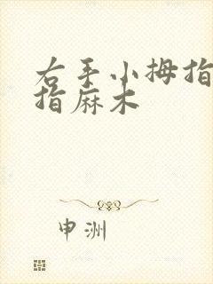 右手小拇指无名指麻木