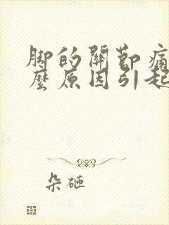 脚的关节痛是什么原因引起的