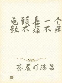 龟头长一个小肉粒不痛不痒