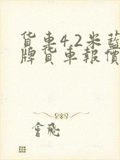 货车4.2米蓝牌货车报价二手车