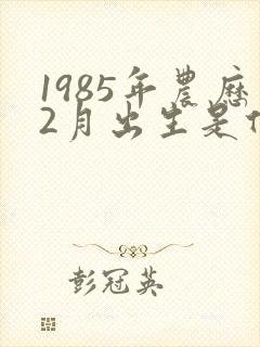 1985年农历2月出生是什么命