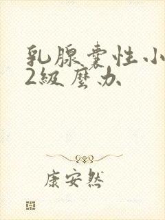 乳腺囊性小结节2级么办封面