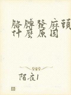 胳膊发麻头晕是什么原因