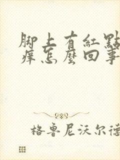 脚上有红点点还痒怎么回事封面