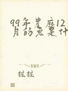 99年农历12月的兔是什么命