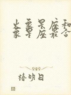 火象星座和什么象星座最合适谈恋爱封面