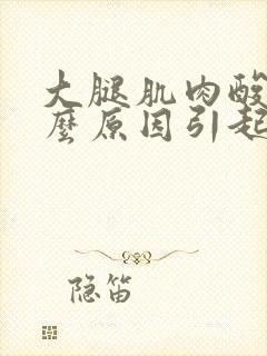 大腿肌肉酸痛什么原因引起的