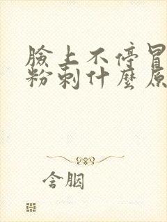 脸上不停冒白头粉刺什么原因封面