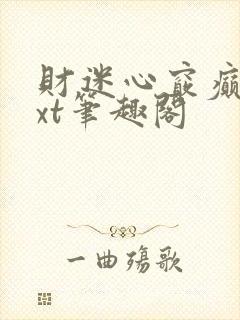 财迷心窍癫婆txt笔趣阁封面