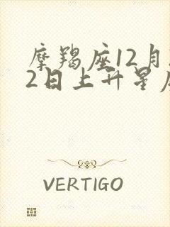 摩羯座12月22日上升星座
