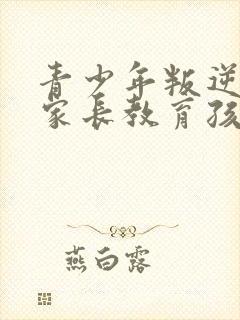 青少年叛逆期是家长教育孩子