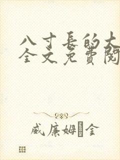 八寸长的大宝贝全文免费阅读