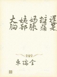 大姨妈推迟五天胸部胀痛是怀孕了吗