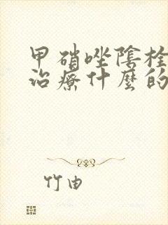 甲硝唑阴栓的是治疗什么的