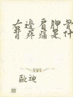 右边肩胛骨处后背疼痛是什么原因