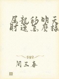 属龙的明天打牌财运怎么样