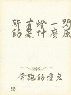 所有灯一闪一闪的是什么原因封面