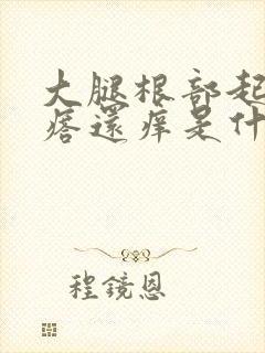 大腿根部起小疙瘩还痒是什么原因