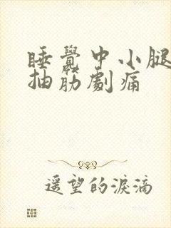 睡觉中小腿突然抽筋剧痛封面