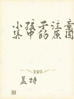 小孩子注意力不集中的原因有哪些