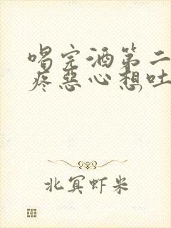 喝完酒第二天头疼恶心想吐怎么办封面