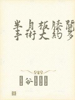 半月板膝关节镜手术大约多少钱