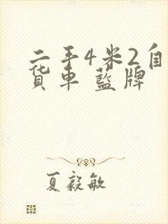 二手4米2自卸货车 蓝牌