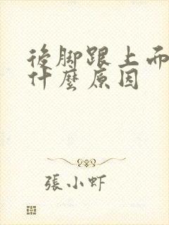 后脚跟上面痛是什么原因