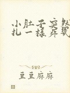 小肚子突然像针扎一样疼几秒就不疼了