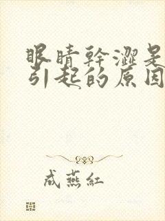 眼睛干涩是什么引起的原因封面