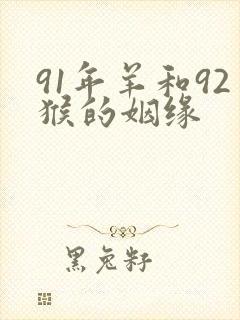 91年羊和92猴的姻缘